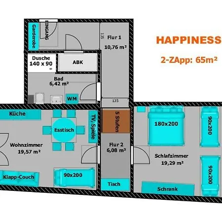 Happiness 2-zapp 1-og Hofgeismar-zentrum! Apartment Hofgeismar
